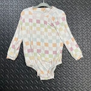 Colorful Checkered Baby Onesie